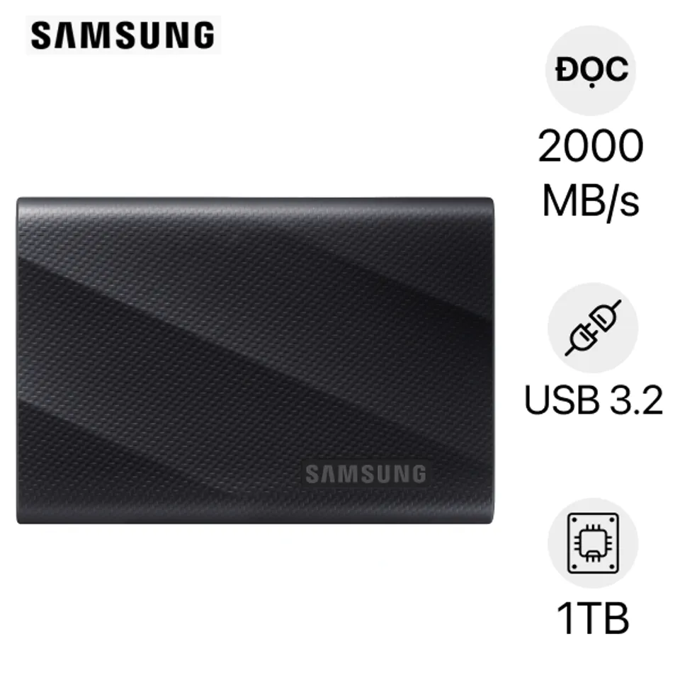 Ổ cứng SSD 1TB Samsung Portable T9 MU-PG1T0B/WW