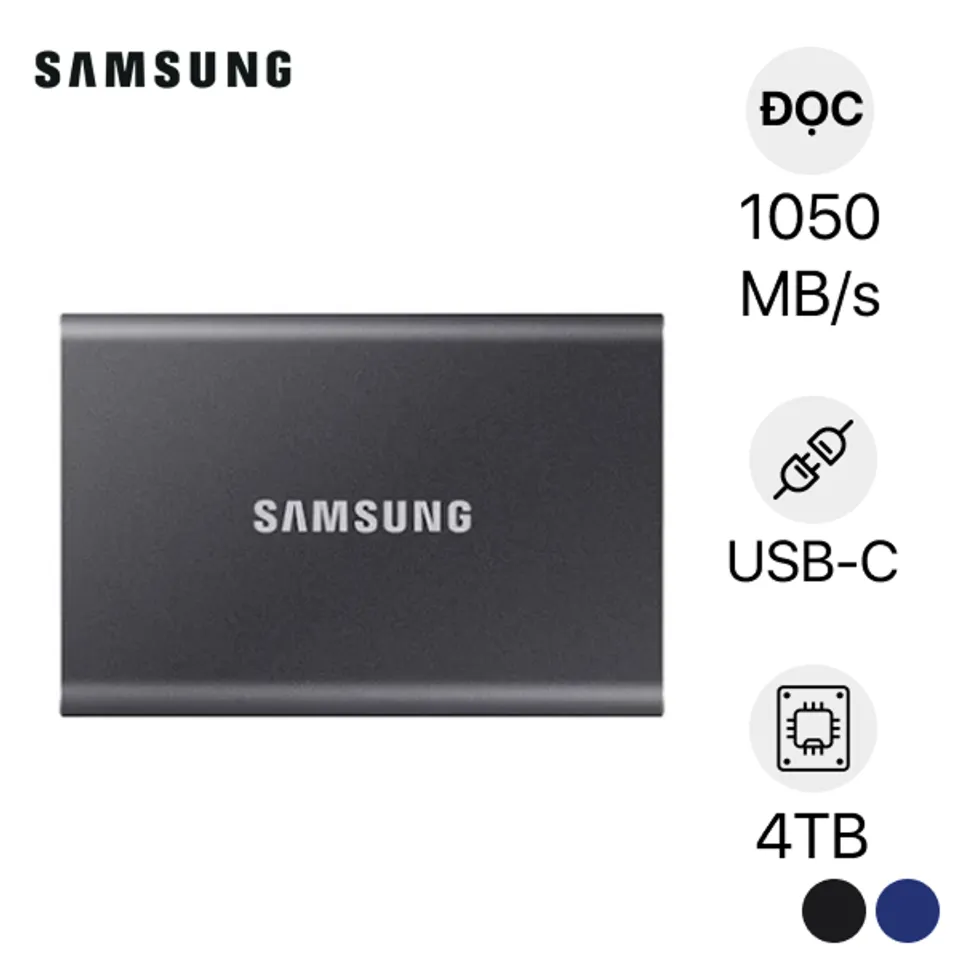 Ổ cứng di động SSD Samsung T7 Portable 4TB
