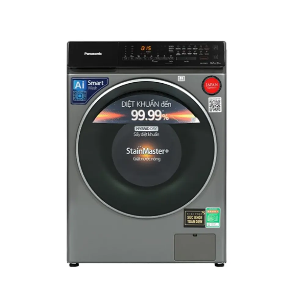 Máy giặt sấy Panasonic giặt 10kg - sấy 6kg 2022 (NA-S106FC1LV)