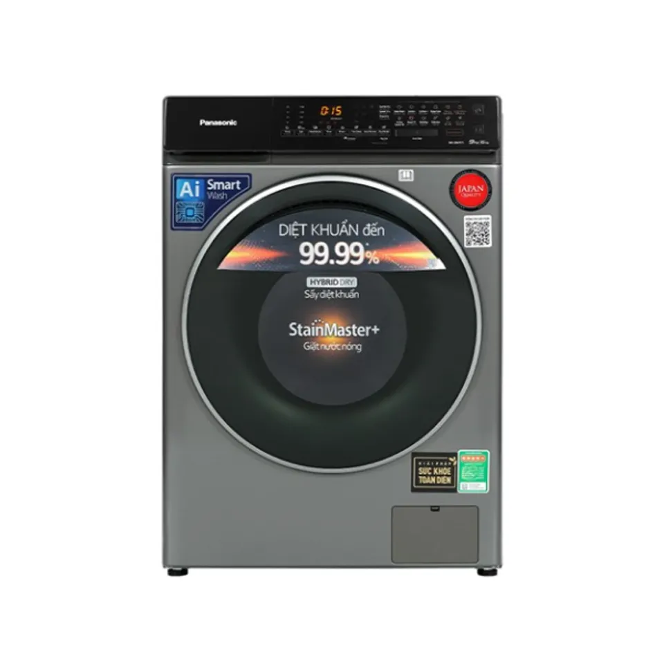 Máy giặt sấy Panasonic giặt 9kg - sấy 6kg 2022 (NA-S96FC1LVT)