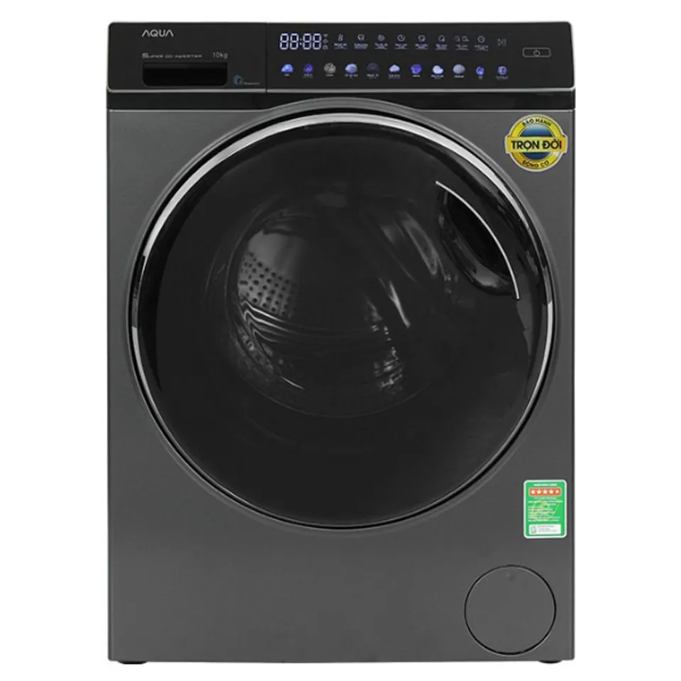 Máy giặt Aqua cửa ngang 10kg 2023 (AQD-DW1000J.BK)