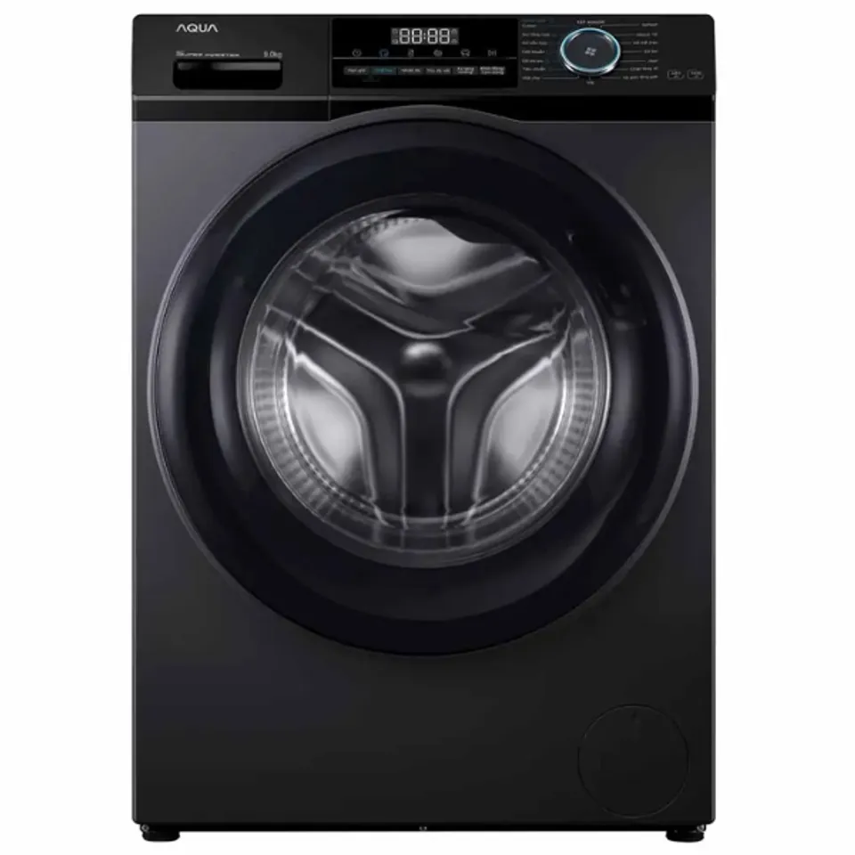 Máy giặt Aqua cửa ngang 9kg 2021 (AQD-A902J.BK)
