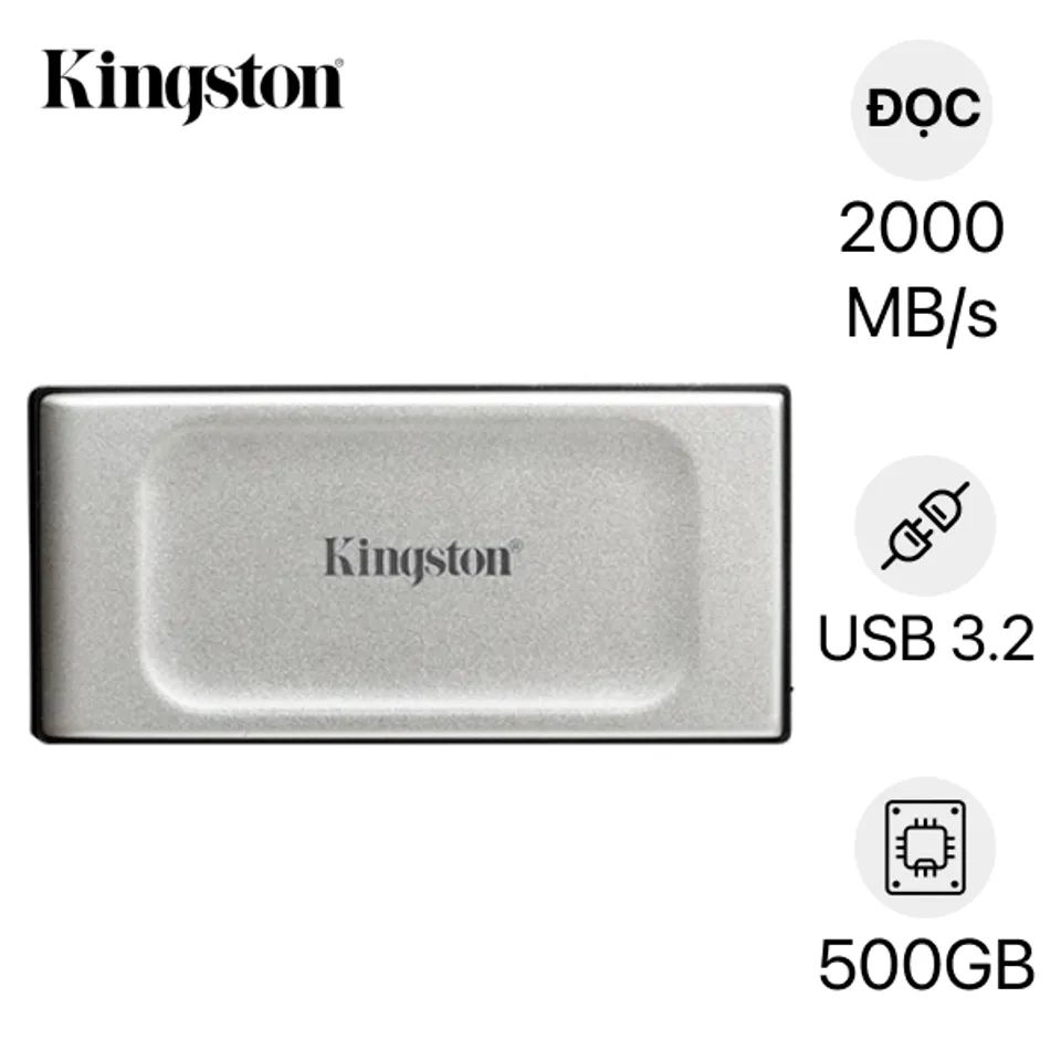 Ổ cứng SSD 500GB Kingston Portable XS2000