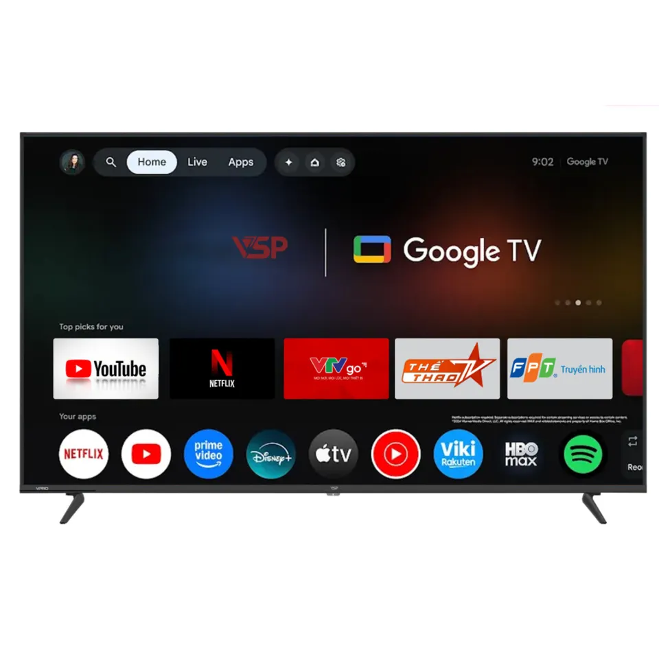 Smart Tivi VSP QLED UHD 4K 75 inch 2025 (VUE75GQU01)