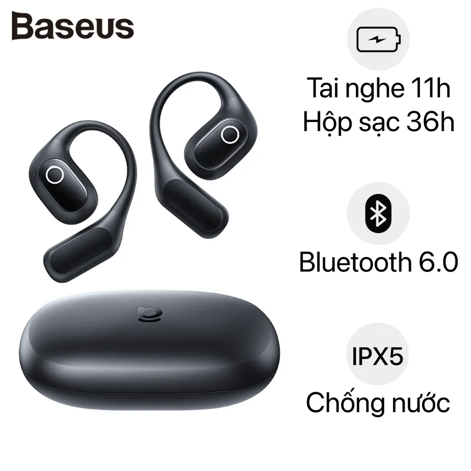 Tai nghe Bluetooth thể thao Baseus Eli 2i Fit