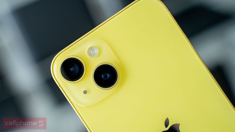 Thiết kế iPhone 14 Plus màu vàng