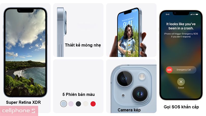Bảng cấu hình iPhone 14 Plus 256GB chính hãng VN/A