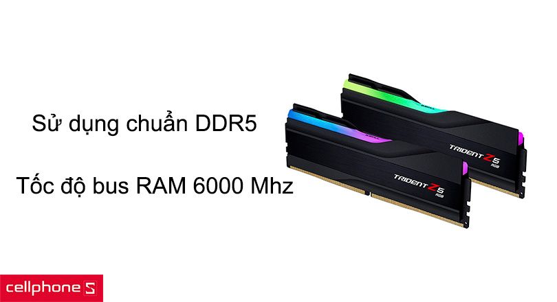 RAM PC G.SKILL Trident Z5 RGB 32GB (2X16) 6000MHZ DDR5