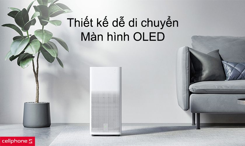 Thiết kế dễ di chuyển, màn hình OLED và các nút chức năng thuận tiện