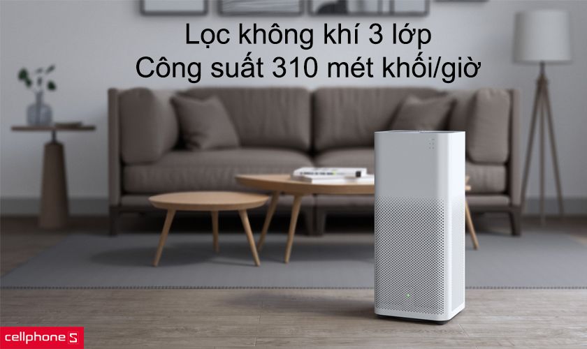 Lọc không khí 3 lớp, công suất 310 mét khối/giờ