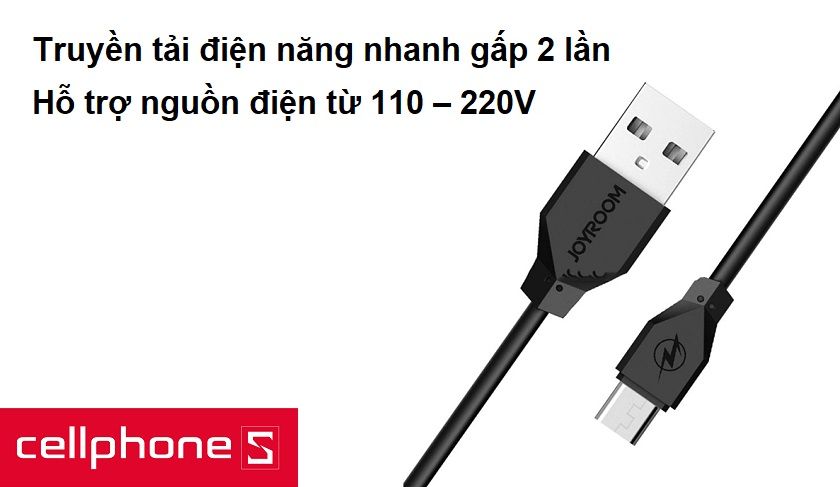 Hỗ trợ nguồn điện từ 110 – 220V, truyền tải điện năng nhanh gấp 2 lần