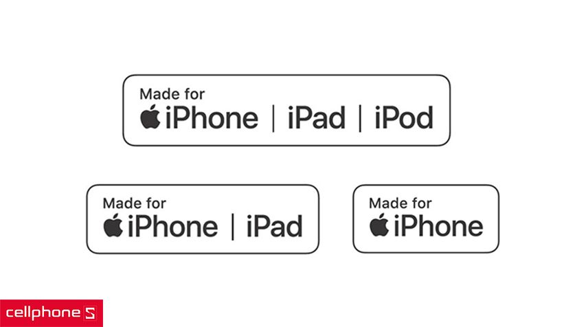 Cáp sạc chuẩn MFi hỗ trợ tối đa các sản phẩm Apple