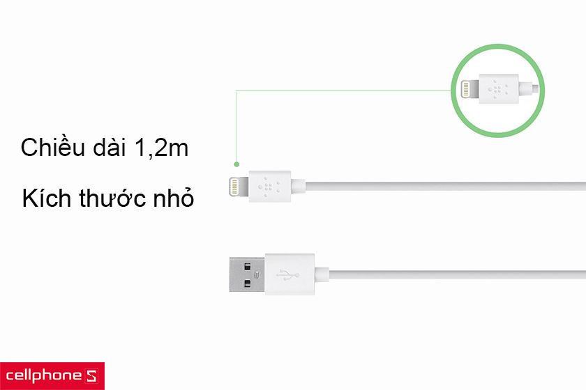 Chất liệu cao cấp, chiều dài 1,2m