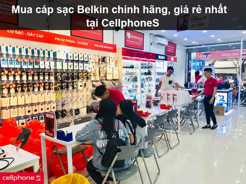 Mua cáp sạc Belkin chính hãng, giá rẻ nhất tại CellphoneS