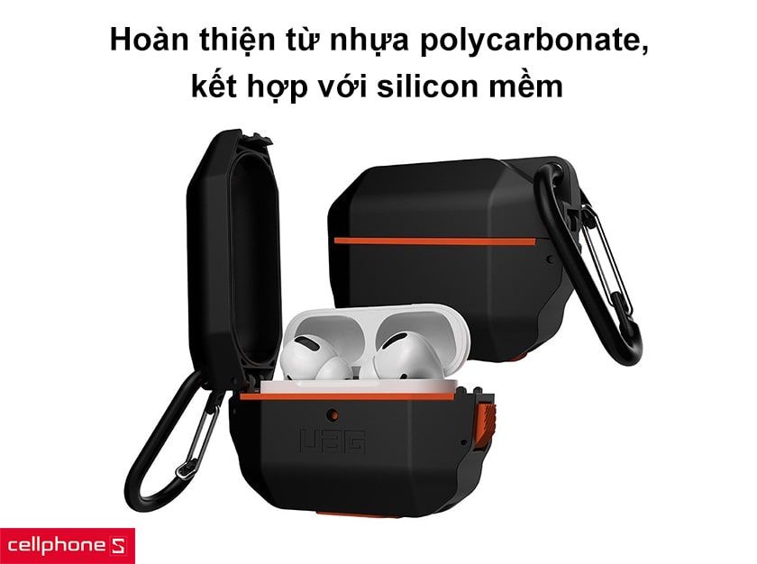 Hoàn thiện từ nhựa polycarbonate, kết hợp với silicon mềm