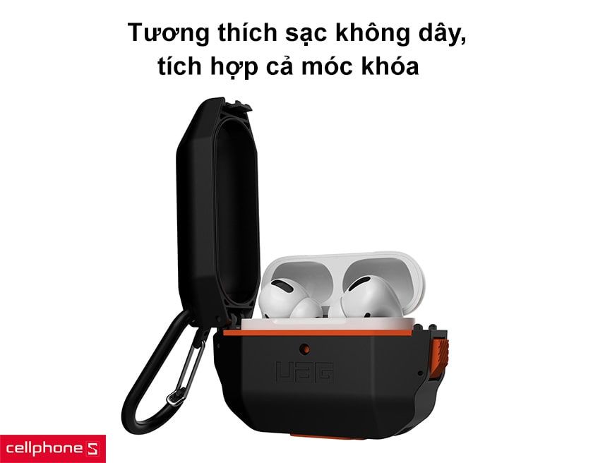 tương thích sạc không dây, tích hợp cả móc khóa