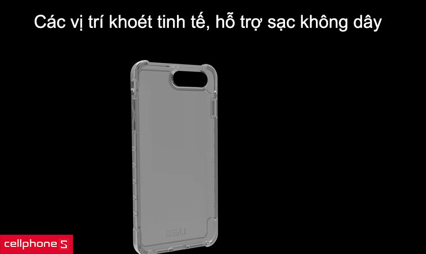 Các vị trí khoét tinh tế, hỗ trợ sạc không dây
