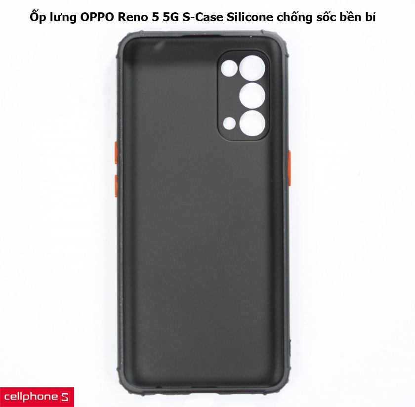 Ốp sống lưng OPPO Reno 5 5G S-Case Silicone kháng sốc