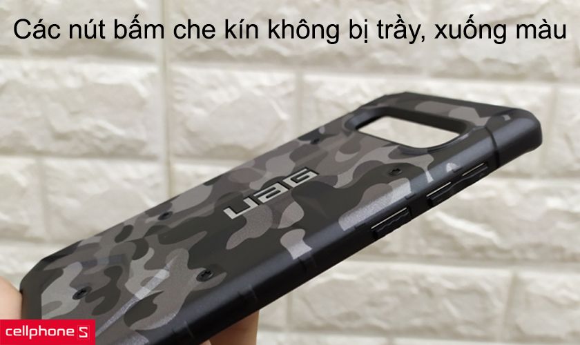 Các nút bấm che kín không bị trầy, xuống màu