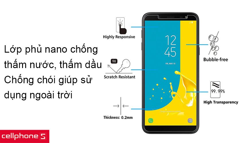 Lớp phủ nano chống thấm nước, dầu,… và chống chói