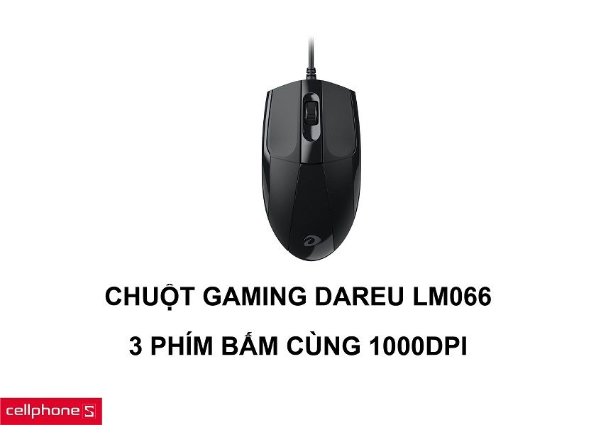 Chuột chơi game có dây DareU LM066 1000DPI 3 phím