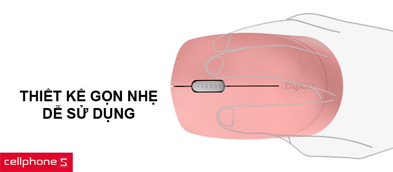Thiết kế gọn nhẹ, nút bấm silent độ ồn thấp