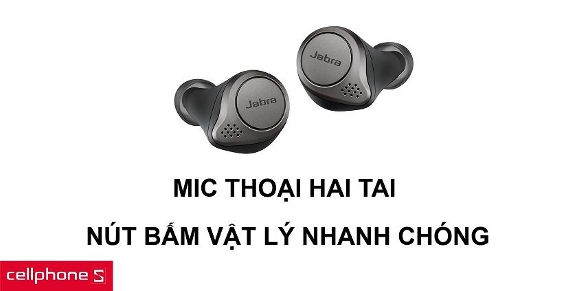 Mic thoại tiện dụng hai bên cùng nút bấm điều khiển kết nối nhanh chóng