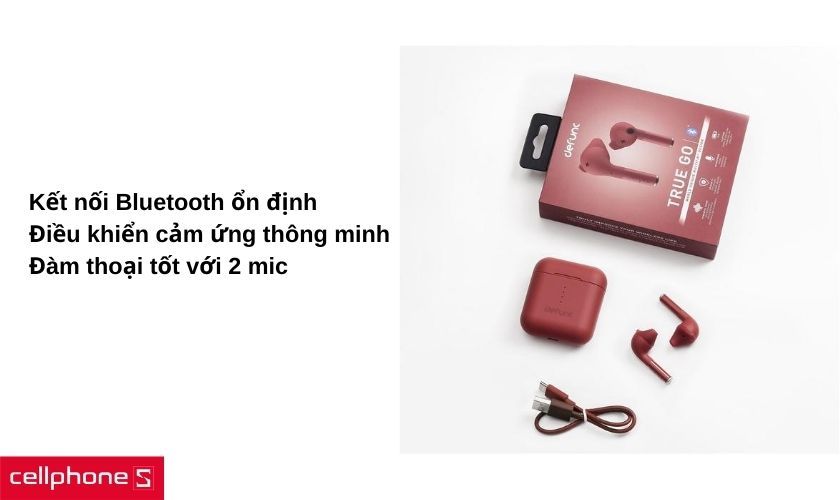 Kết nối Bluetooth ổn định, điều khiển cảm ứng thông minh, đàm thoại tốt với 2 mic