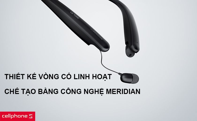 Tai nghe dạng vòng cổ với thiết kế linh hoạt, dễ dàng sử dụng