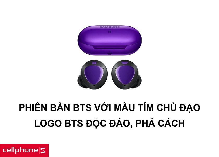 Màu tím BTS thể hiện đam mê âm nhạc, chất riêng BTS với logo đặc trưng