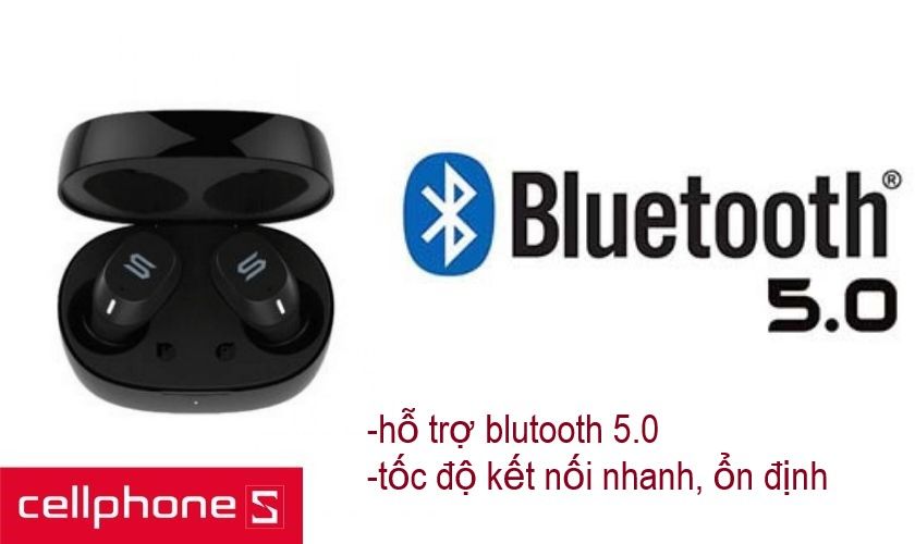 Kết nối nhanh chóng với chuẩn bluetooth 5.0 mới nhất 