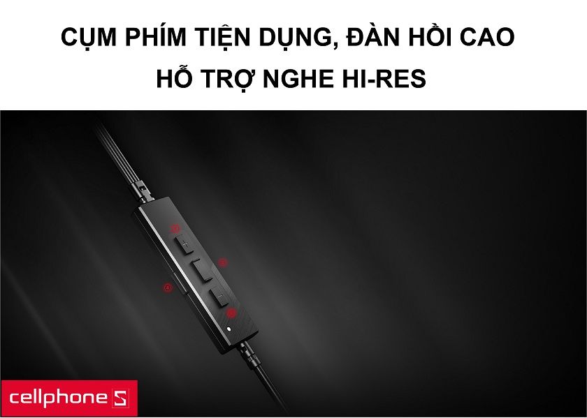 Cụm phím bấm đàn hồi và tiện dụng cùng việc hỗ trợ nghe nhạc Hi-Res