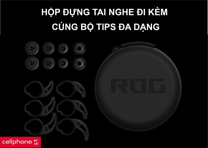 Hộp tặng kèm giúp bạn di chuyển dễ dàng hơn cùng bộ tips đa dạng