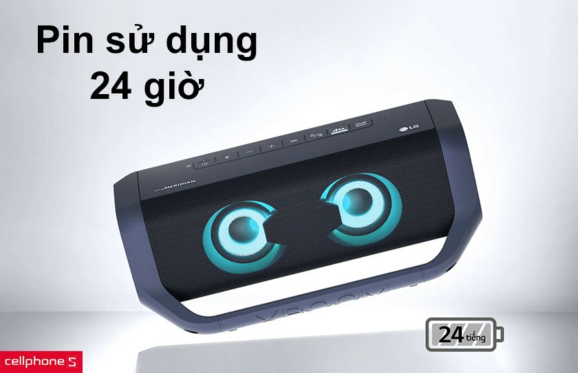 Pin sử dụng lên đến 24 giờ