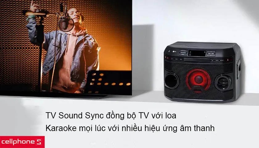 Dễ dàng đồng bộ với TV, hát karaoke bất cứ lúc nào