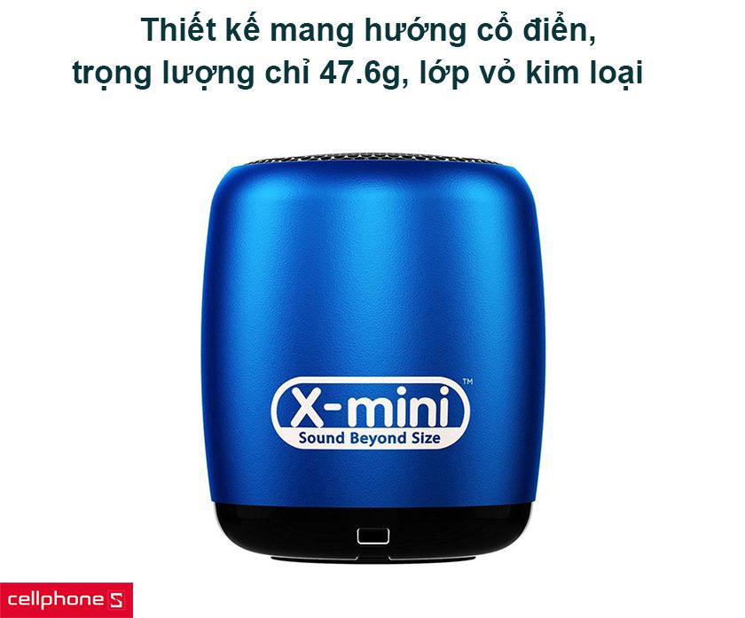 Thiết kế mang hướng cổ điển, trọng lượng chỉ 47.6g, hoàn thiện từ lớp vỏ kim loại