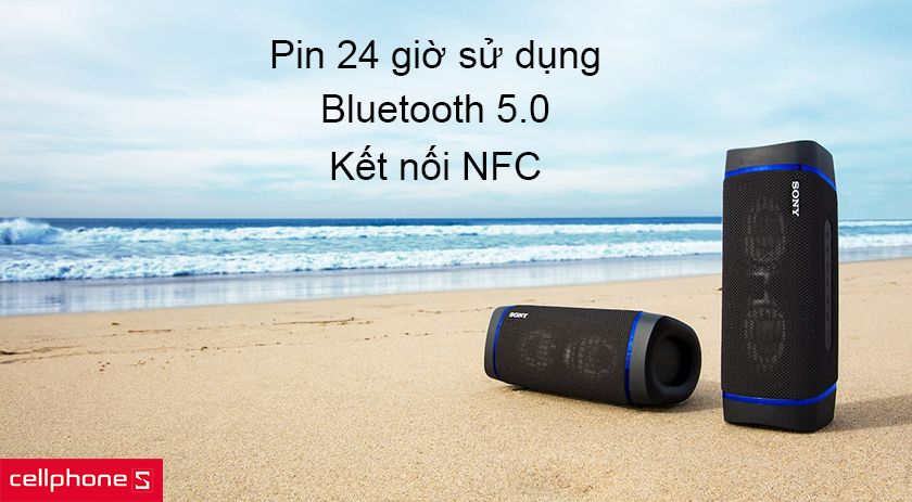 Kết nối nhanh chóng với công nghệ NFC và Bluetooth®, thời lượng pin lên tới 24 giờ