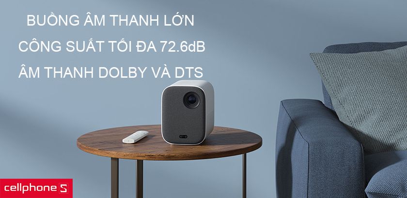 Trải nghiệm không khí rap chiếu phim tại nhà với áp suất âm thanh tối đa 72.6dB