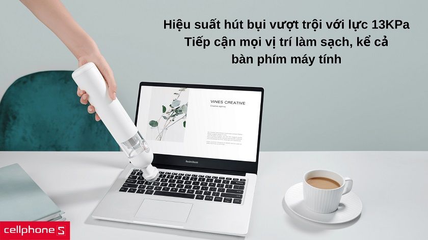 Hiệu năng hút bụi vượt trội với lực hút 13KPa tối đa cho mọi vị trí trong nhà