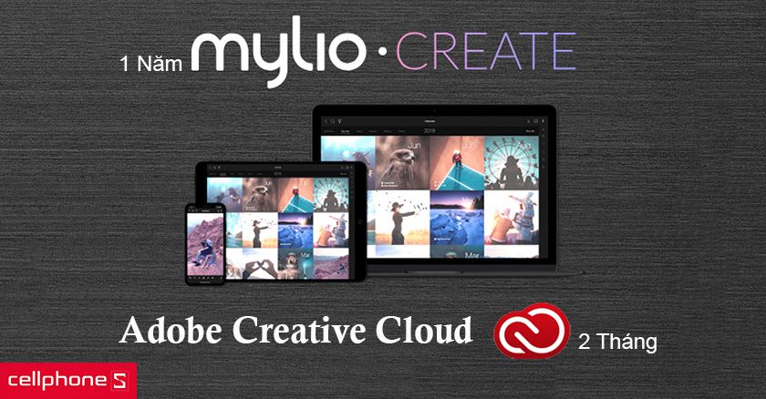 sở hữu nhiều ứng dụng như Mylio Create và Adobe Creative Cloud