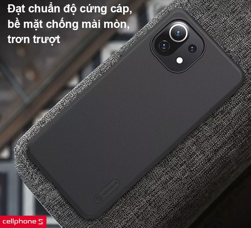 Ốp lưng Xiaomi Mi 11 Lite Nillkin Super Frosted Shield Back
