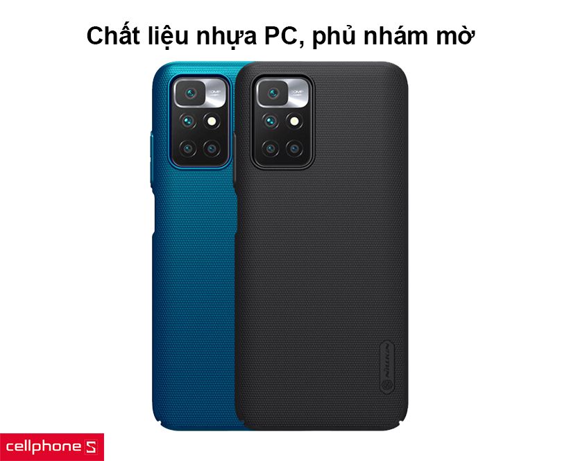 Ốp lưng Xiaomi Redmi Note 10/Note 10s Nillkin Super Frosted Shield Back