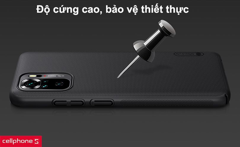 Ốp lưng Xiaomi Redmi Note 10 Pro Nillkin Super Frosted Shield Back