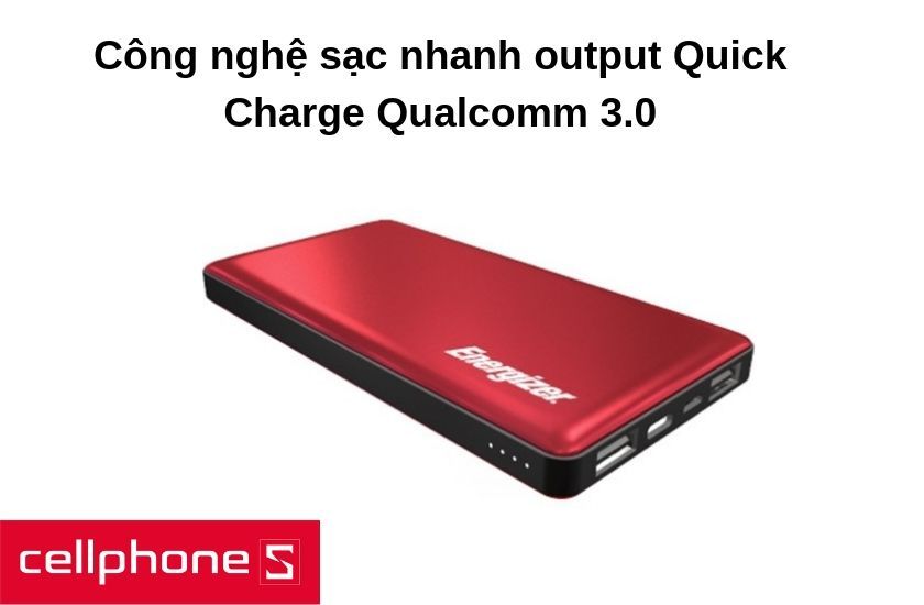 Công nghệ output Quick Charge Qualcomm 3.0 