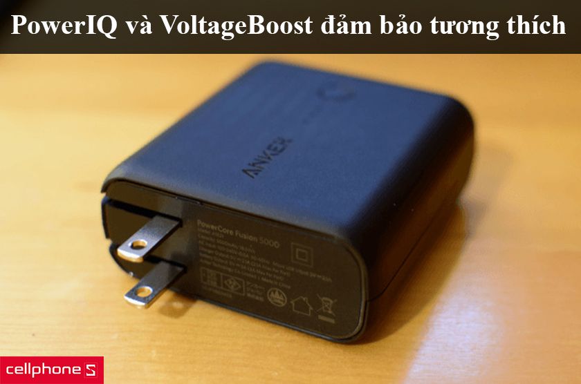 Công nghệ PowerIQ và VoltageBoost đảm bảo tốc độ sạc, tương thích nhiều thiết bị