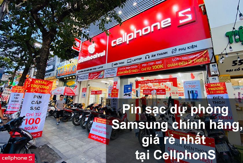 Mua pin sạc dự phòng Samsung chính hãng, giá rẻ nhất tại CellphoneS