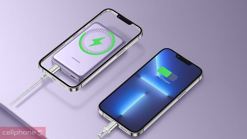 Pin sạc dự phòng Innostyle Powermag Slim 10000mAh 20W - thiết kế nhỏ gọn