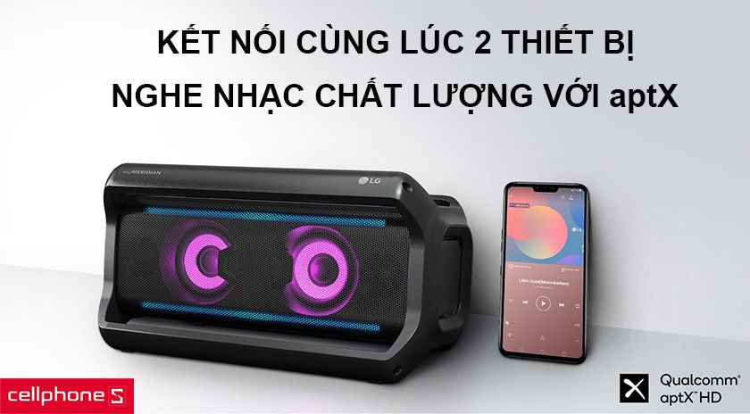 Khả năng kết nối Bluetooth kép cùng công nghệ APT-X đảm bảo kết nối xuyên suốt