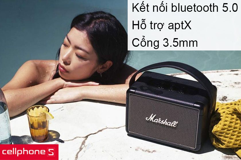 Kết nối bluetooth 5.0 aptX, cổng kết nối 3.5mm