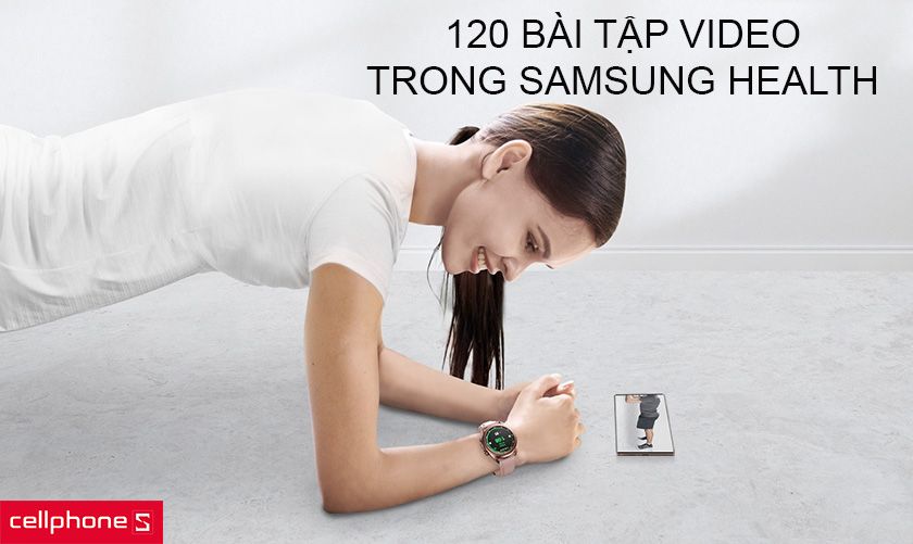 Ứng dụng Samsung Health hỗ trợ tập luyện tại nhà